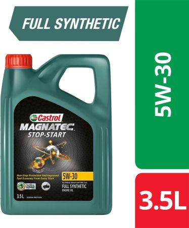 Castrol 5W-30 API SP ACEA C2 Castrol MAGNATEC 5W-30 | NON-STOP PROTECTION FROM EVERY START Full-Synthetic Engine Oil  (3.5 L, Pack of 1)